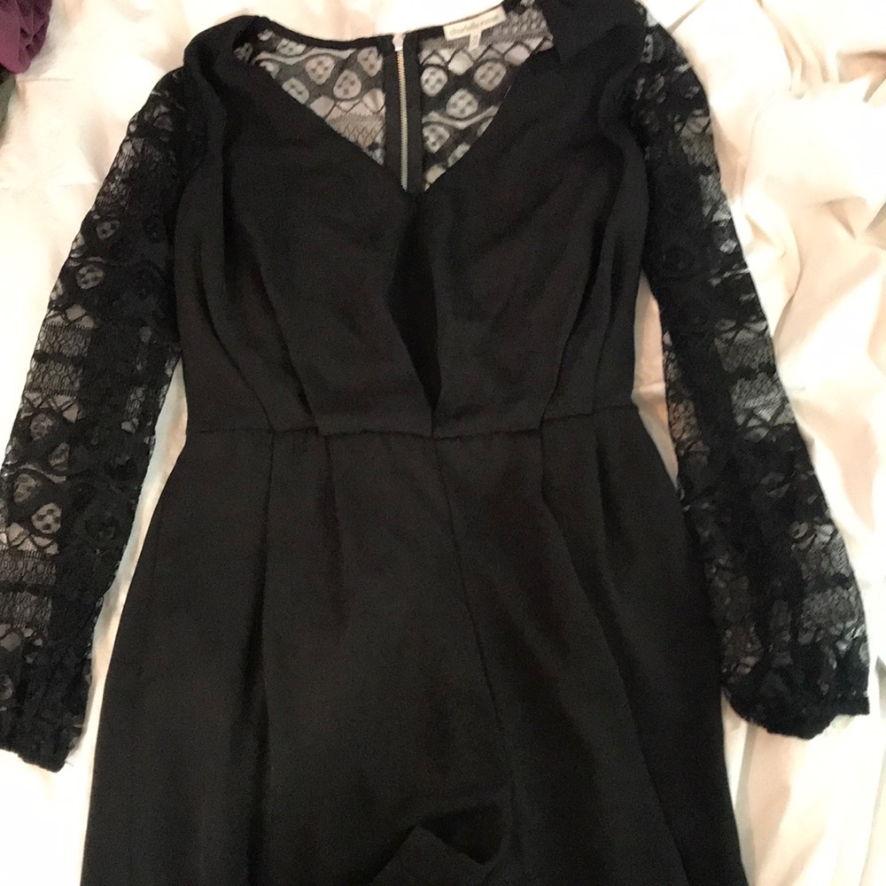 Charolette Rousse lace back black romper